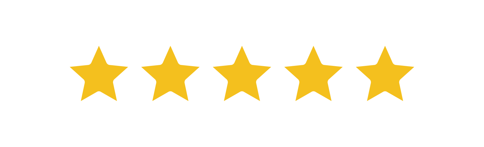 5 star reviews